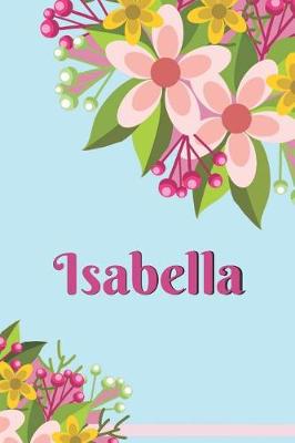 Book cover for Isabella Personalized Blank Lined Journal Notebook