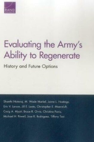 Cover of Evaluating the Army's Ability to Regenerate