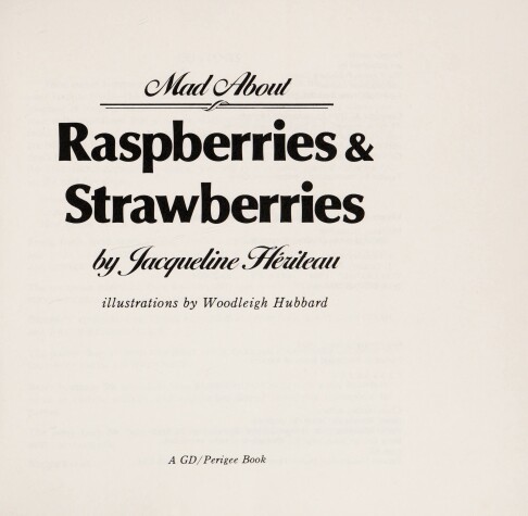 Book cover for Mad about Raspberries & Strawberries