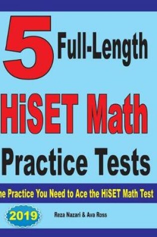 Cover of 5 Full-Length HiSET Math Practice Tests