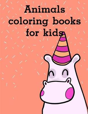 Book cover for Animals coloring book for kids