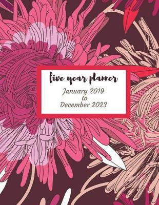 Book cover for 2019 - 2023 Jasmine Five Year Planner