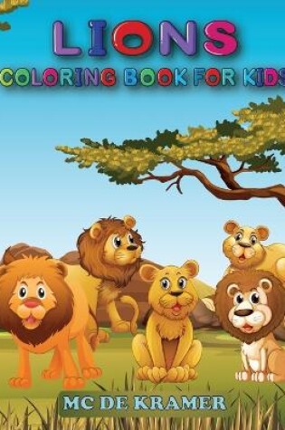 Cover of Lions coloring book for kids