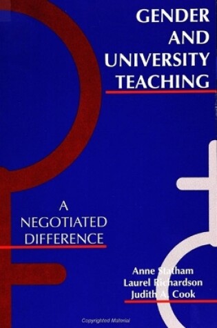 Cover of Gender and University Teaching