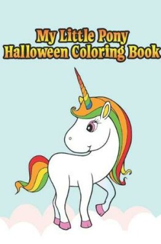 Cover of my little pony halloween coloring book