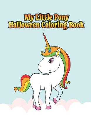 Book cover for my little pony halloween coloring book