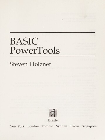 Book cover for BASIC Powertools