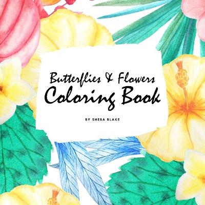 Book cover for Butterflies and Flowers Coloring Book for Children (8.5x8.5 Coloring Book / Activity Book)