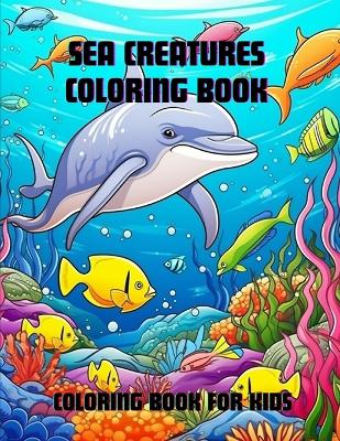 Book cover for Sea Creatures Coloring Book