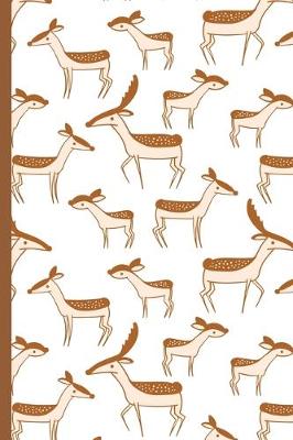 Book cover for Doe and Fawn Deer Pattern Notebook