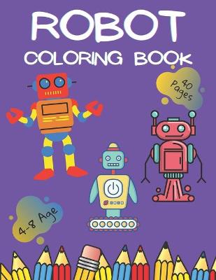 Book cover for Robot Coloring Book