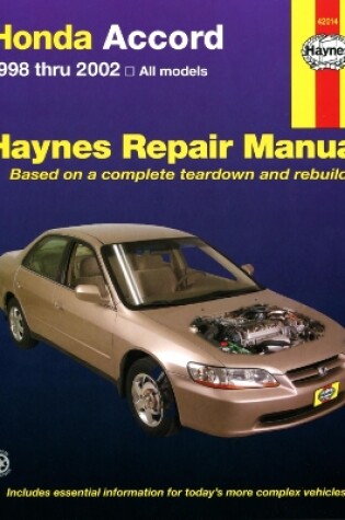 Cover of Honda Accord (1998-2002) Haynes Repair Manual (USA)