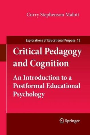 Cover of Critical Pedagogy and Cognition