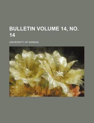 Book cover for Bulletin Volume 14, No. 14