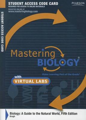 Book cover for MasteringBiology with Mastering Biology Virtual Lab Full Suite -- Standalone Access Card -- for Biology