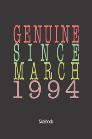 Cover of Genuine Since March 1994