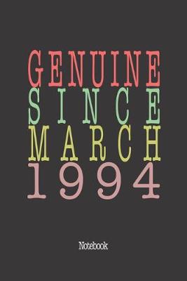 Book cover for Genuine Since March 1994