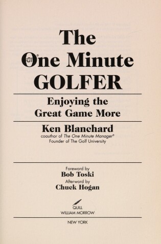 Cover of 1 Min Golfer Pkg W/Golf Bal PB