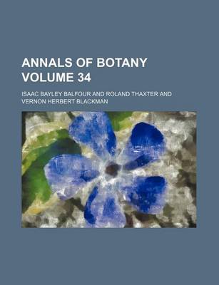 Book cover for Annals of Botany Volume 34