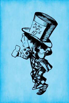 Cover of Alice in Wonderland Journal - Mad Hatter (Bright Blue)