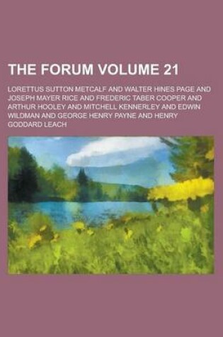 Cover of The Forum Volume 21