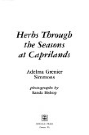 Cover of Herbs Through the Seasons at Caprilands