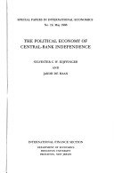 Book cover for The Political Economy of Central-Bank Independence