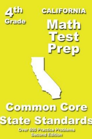 Cover of California 4th Grade Math Test Prep