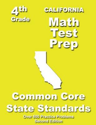 Book cover for California 4th Grade Math Test Prep