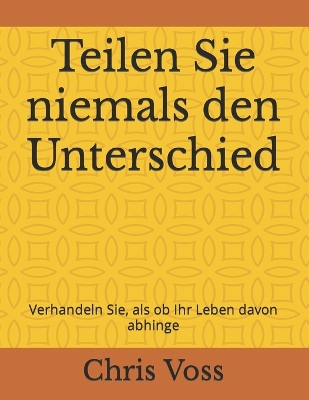 Book cover for Teilen Sie niemals den Unterschied