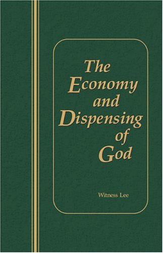 Book cover for The Economy and Dispensing of God