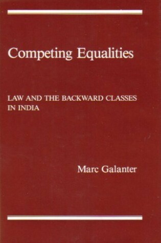 Cover of Competing Equalities