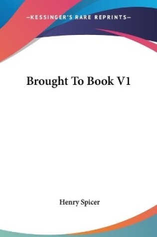 Cover of Brought To Book V1