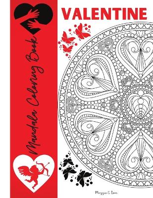 Book cover for Valentine Mandala Coloring Book