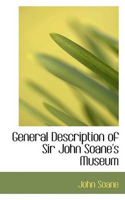 Book cover for General Description of Sir John Soane's Museum