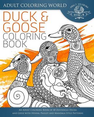 Book cover for Duck and Goose Coloring Book