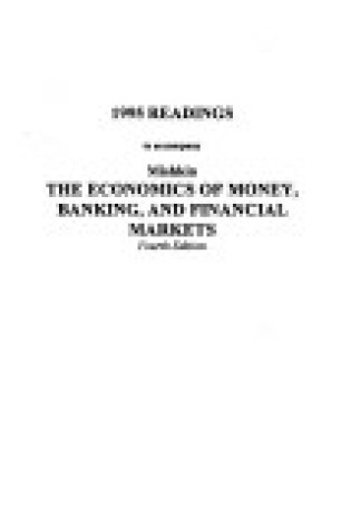 Cover of Readings 1995 Money & Banking Mishkin