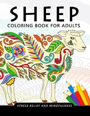 Book cover for Sheep Coloring Book for Adults