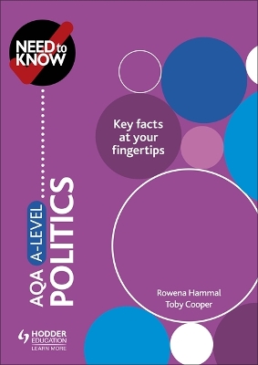 Book cover for Need to Know: AQA A-level Politics