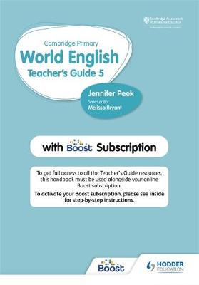 Book cover for Cambridge Primary World English: Teacher's Guide 5 with Boost Subscription