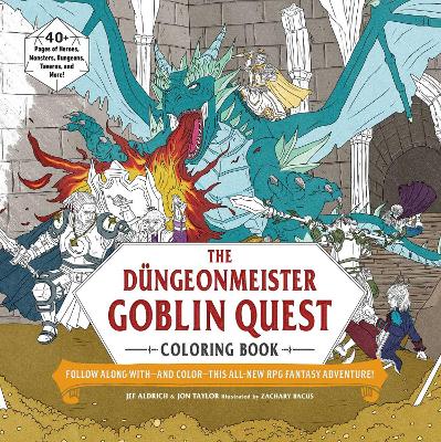 Book cover for The Düngeonmeister Goblin Quest Coloring Book