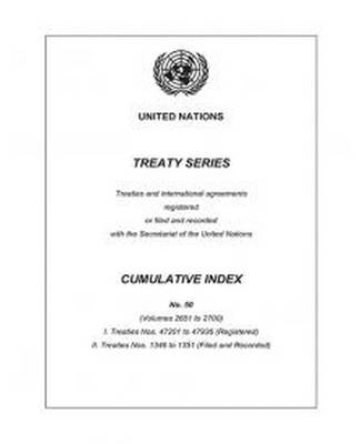 Book cover for Treaty Series Cumulative Index Number 50