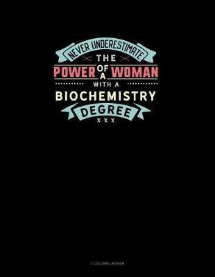 Book cover for Never Underestimate The Power Of A Woman With A Biochemistry Degree
