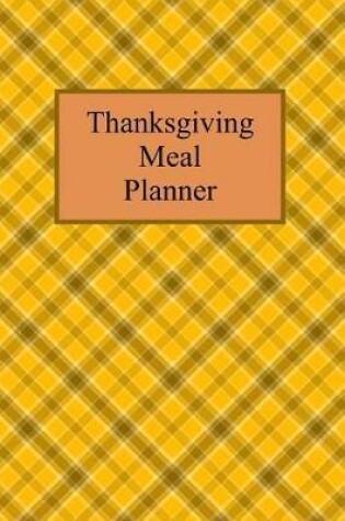 Cover of Thanksgiving Meal Planner