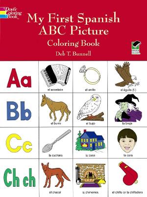 Book cover for My First Spanish ABC Picture Coloring Book