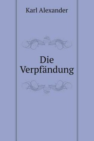 Cover of Die Verpfändung