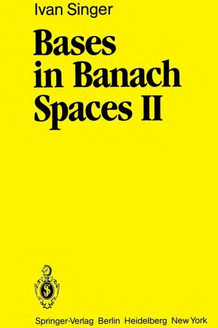 Cover of Bases in Banach Spaces II