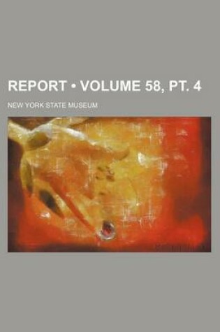 Cover of Report (Volume 58, PT. 4)