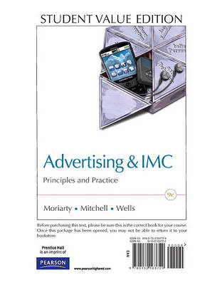 Book cover for Advertising & IMC: Principles and Practice