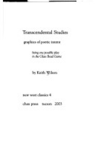 Cover of Transcendental Studies